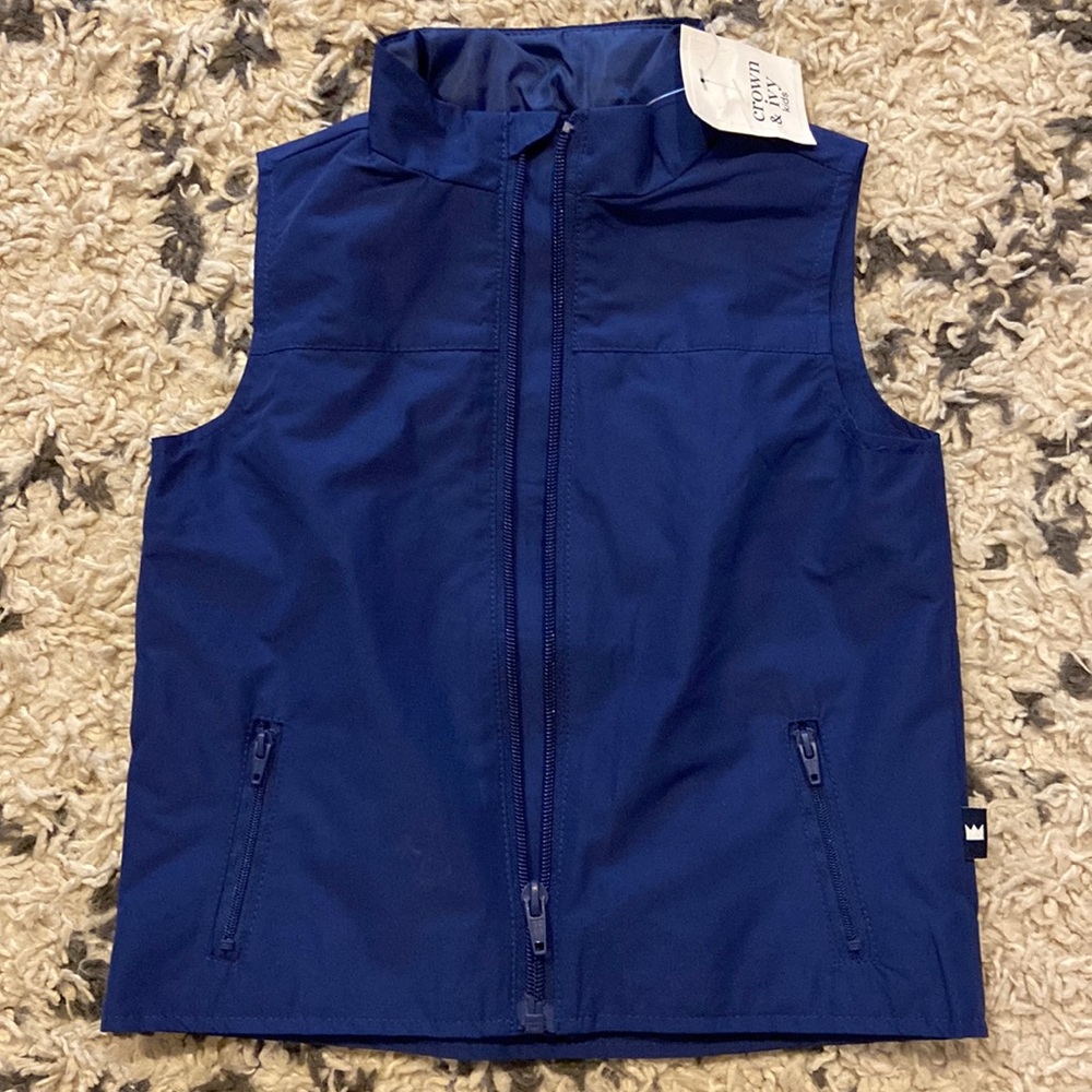 Baby boy 2T Crown and Ivy vest